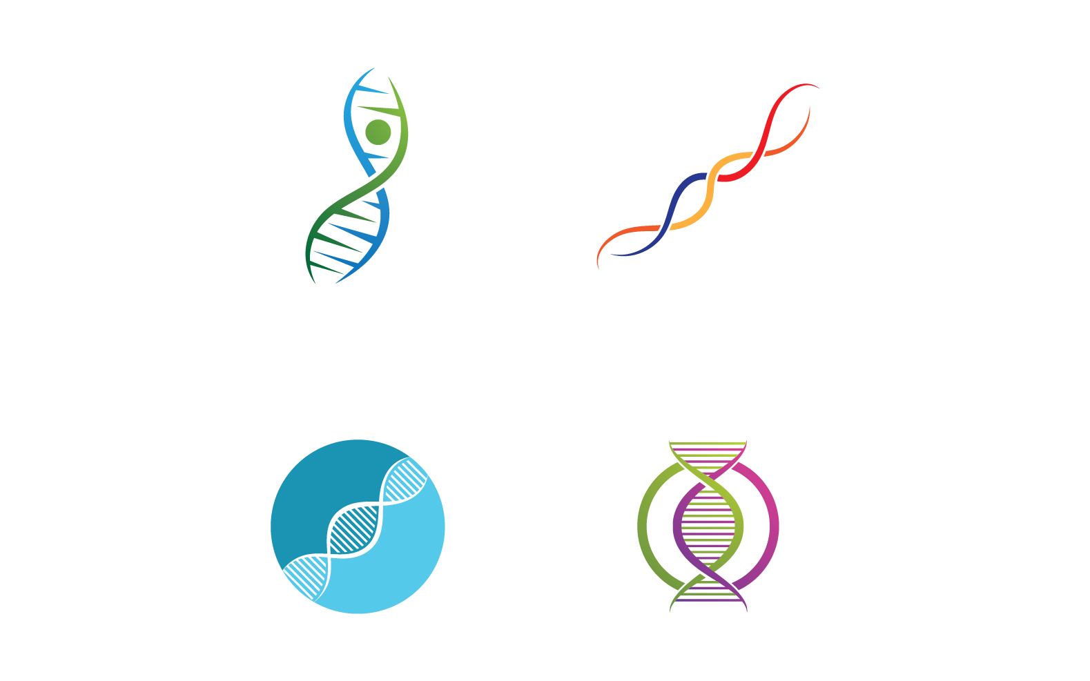 DNA Health Logo And Symbol Vector V18