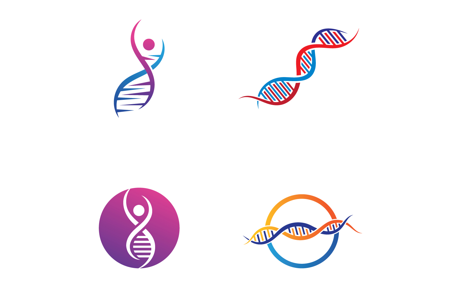 DNA Health Logo And Symbol Vector V19