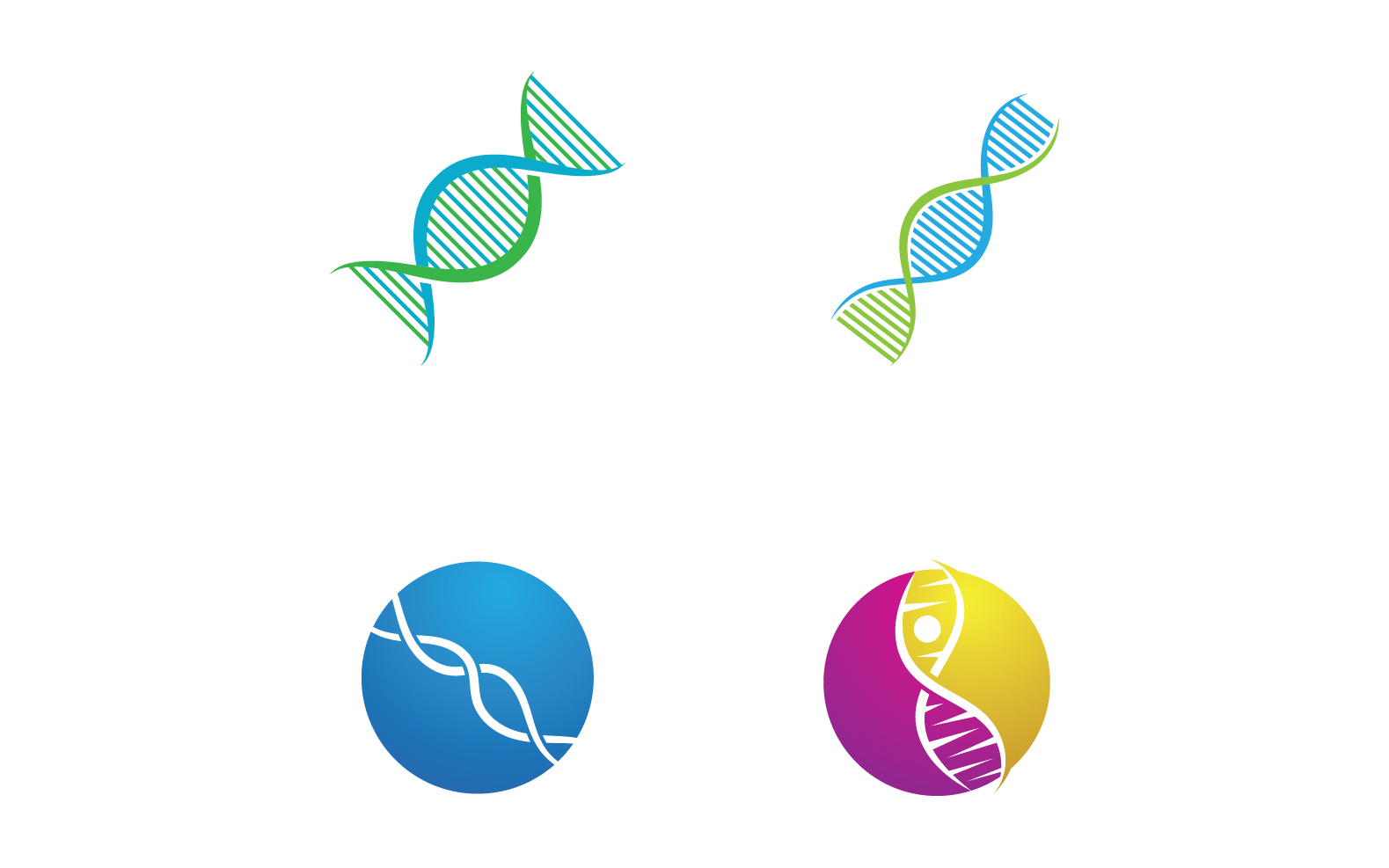 DNA Health Logo And Symbol Vector V20