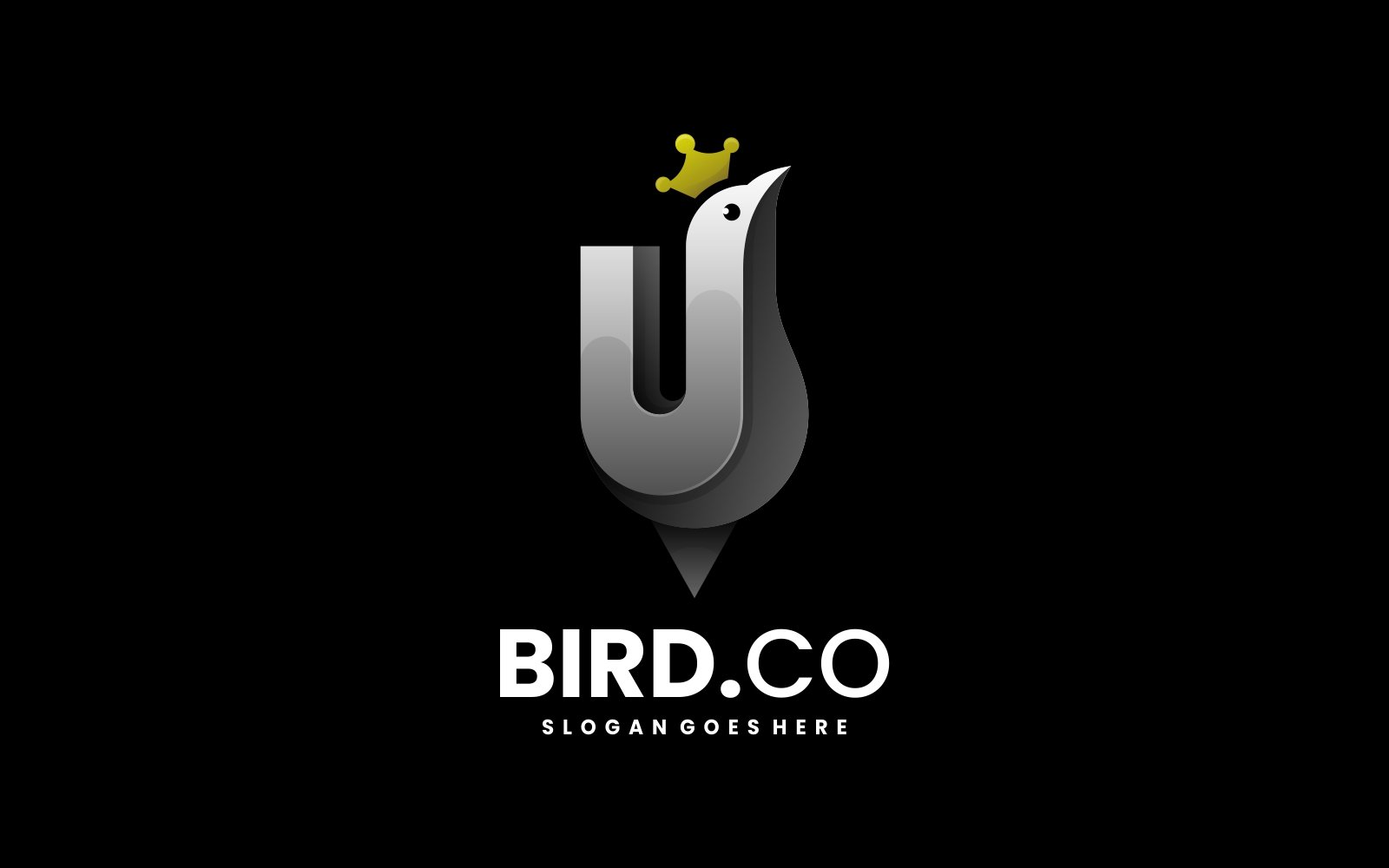 Vector Bird Gradient Color Logo Design