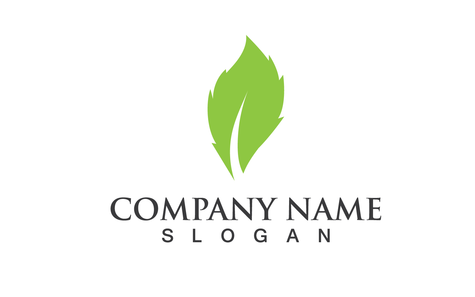 Ecology Green Leaf Nature Logo And Symbol V9