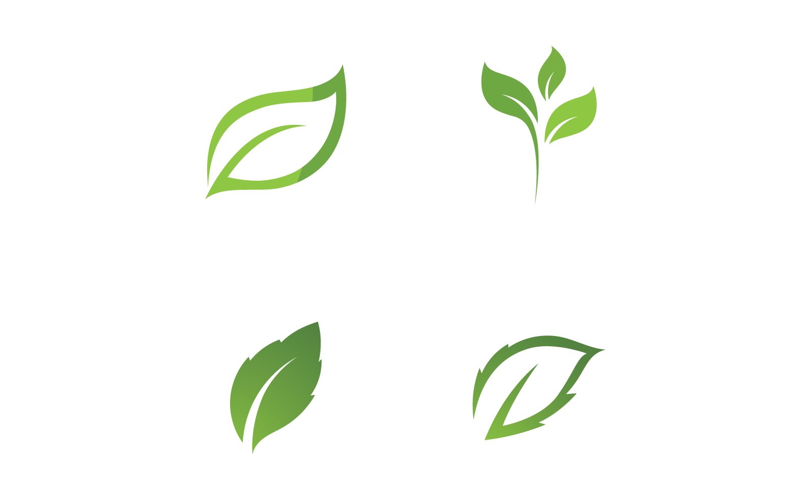 Ecology Green Leaf Nature Logo And Symbol V57