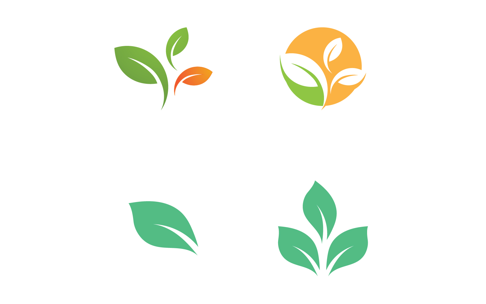 Ecology Green Leaf Nature Logo And Symbol V60