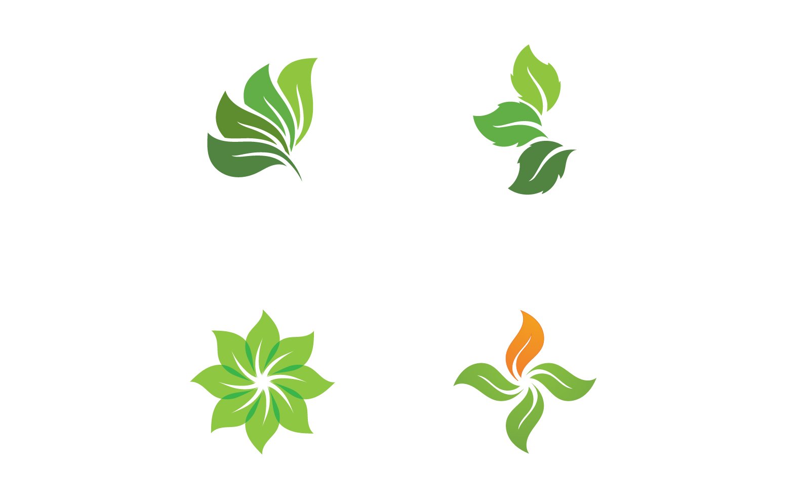 Ecology Green Leaf Nature Logo And Symbol V61