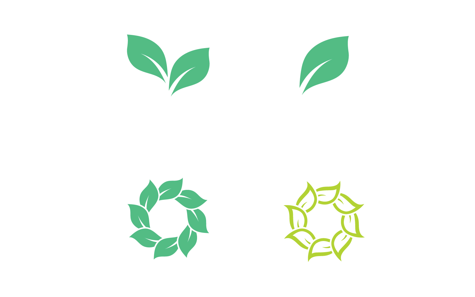 Ecology Green Leaf Nature Logo And Symbol V63