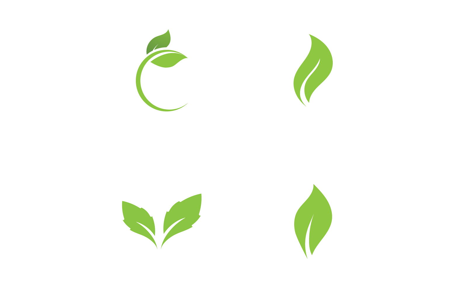 Ecology Green Leaf Nature Logo And Symbol V64