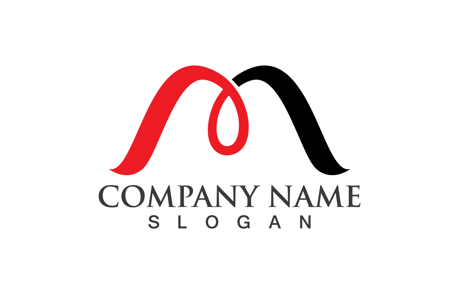 M Letter Initial Logo And Symbol Vector