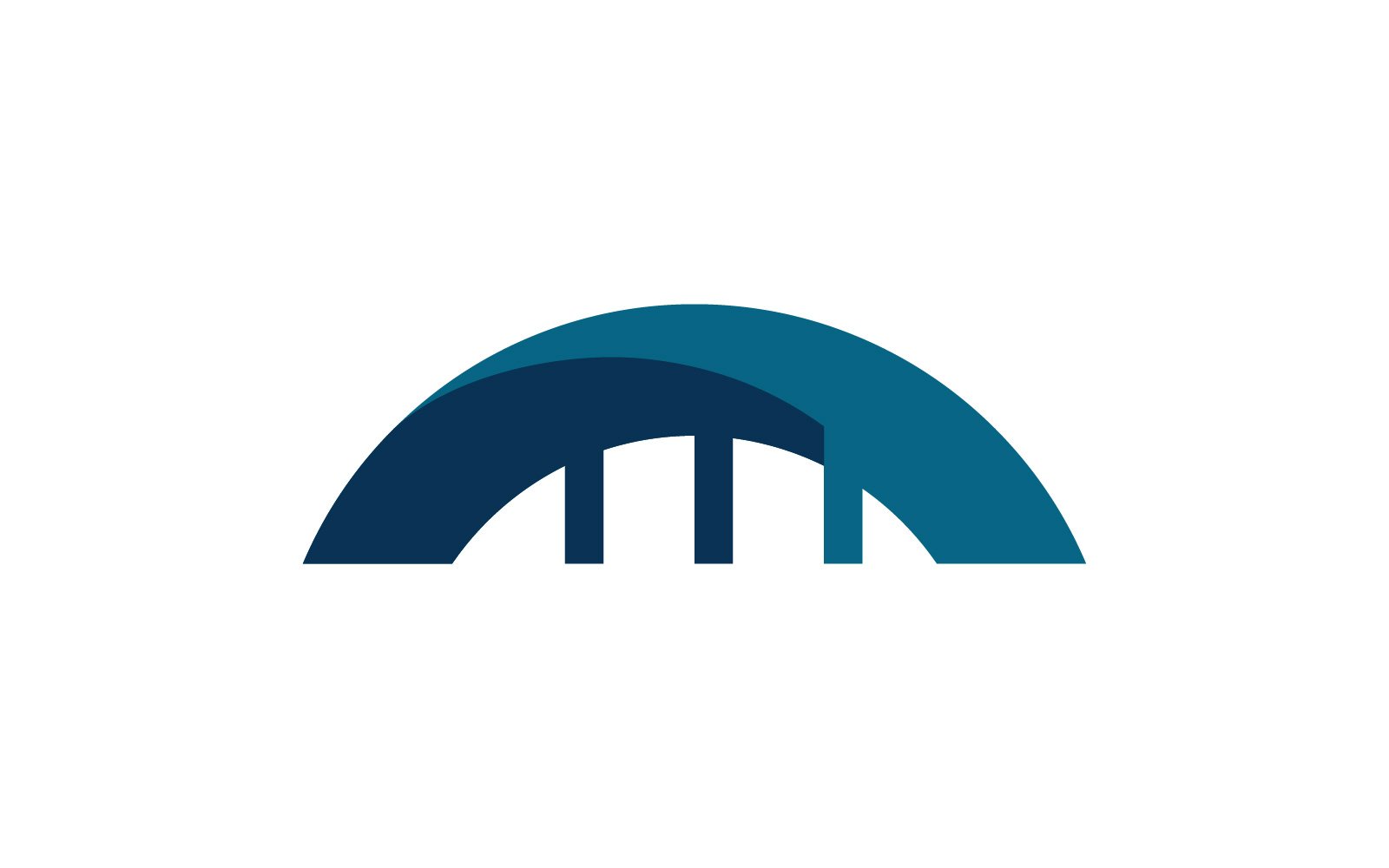 Bridge Building Logo Design Template Vector Icon V1