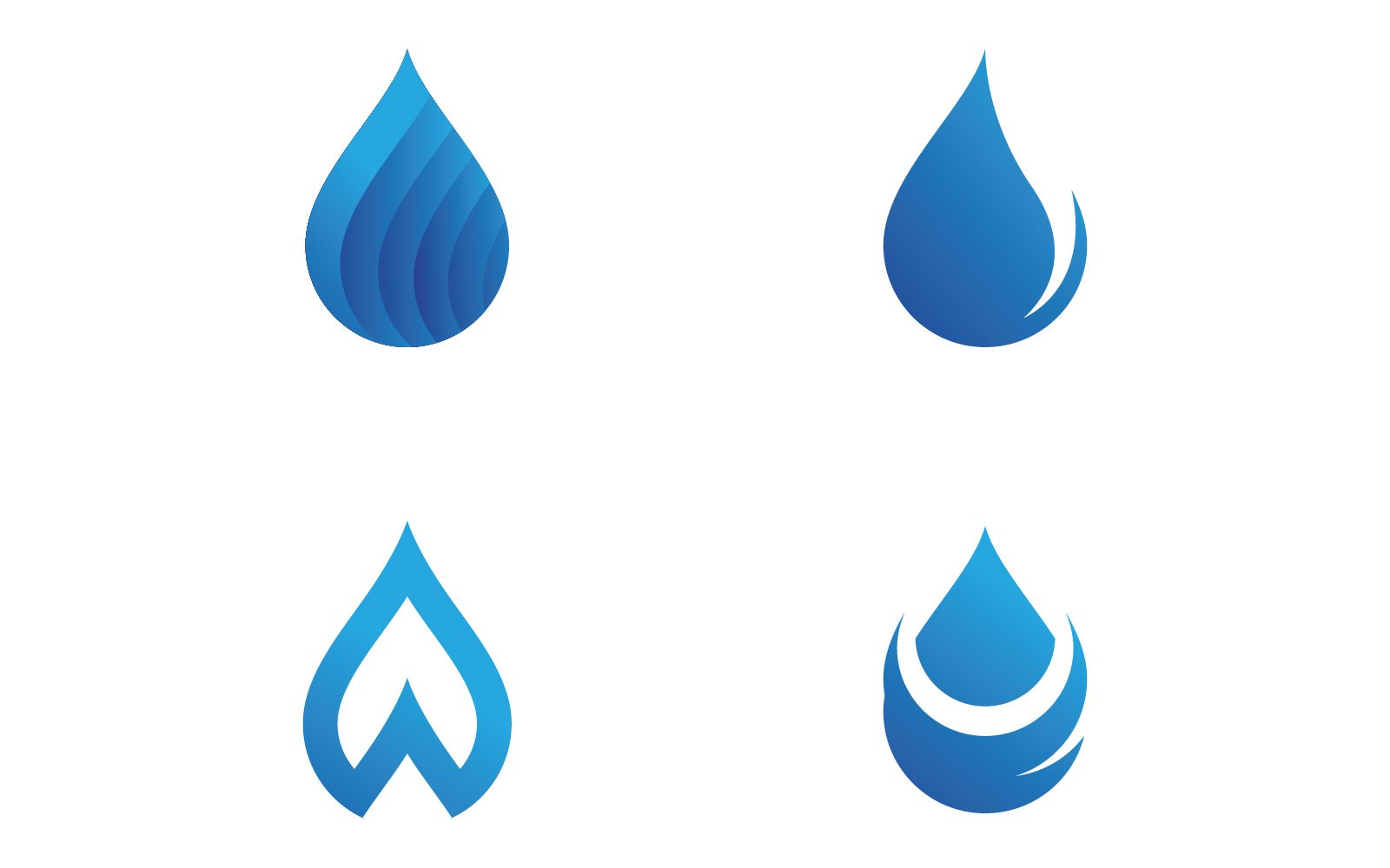 Water Drop Logo Template Vector Illustration Design V10