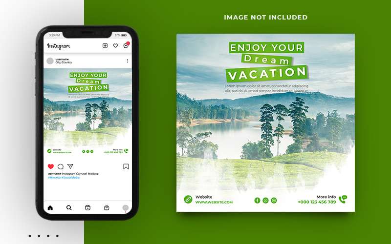 Tourism Social Media Post Banner Template