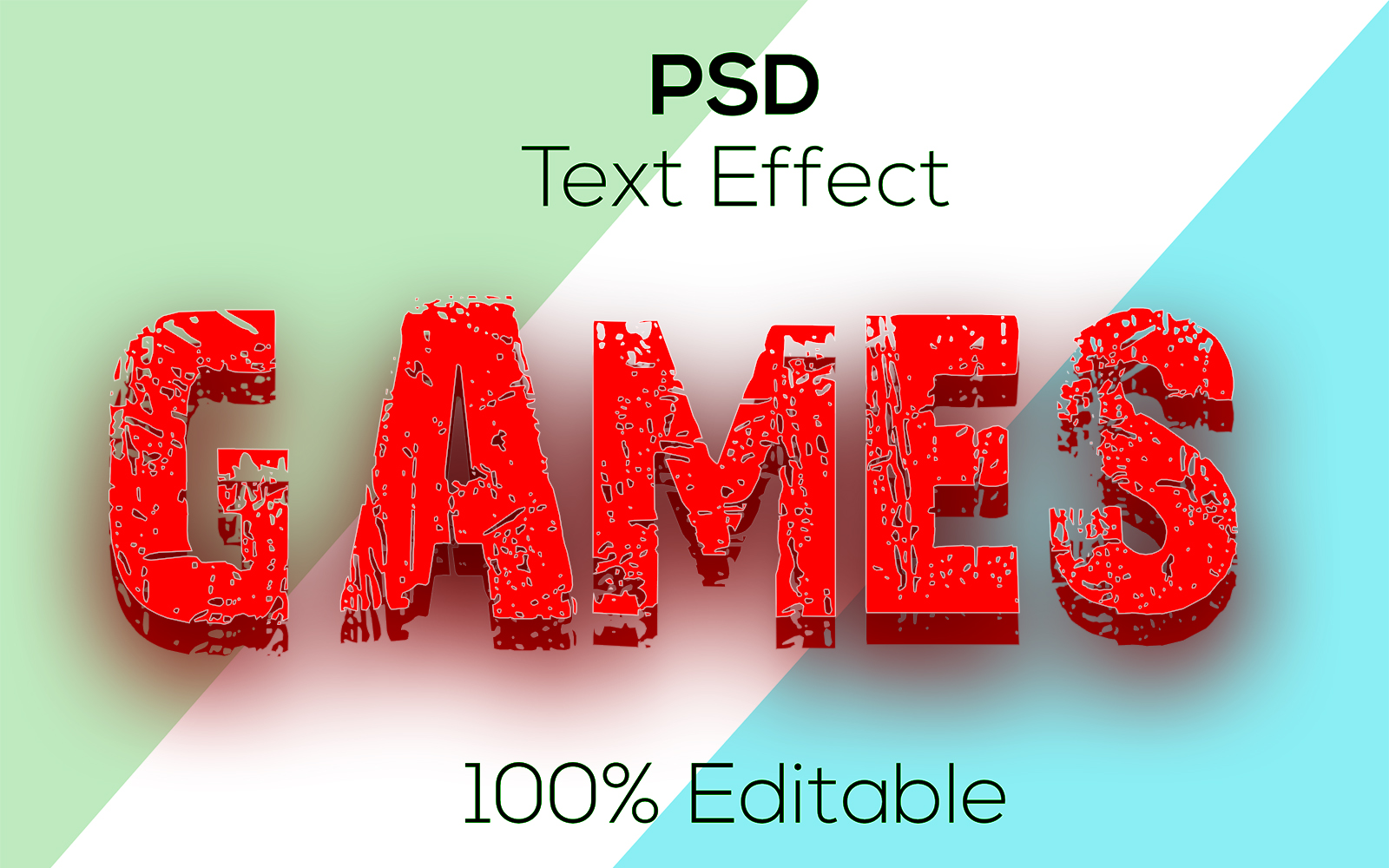 3D Games | 3d Games Psd Text Effect