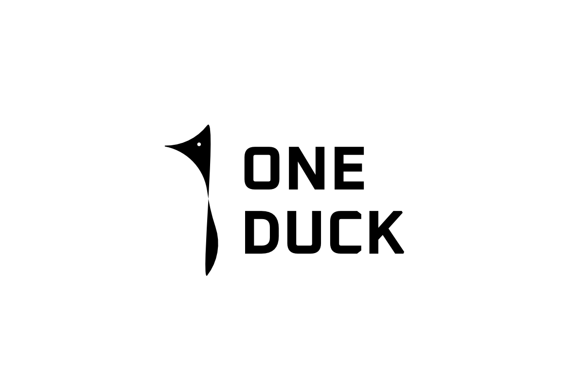 One Duck Animal Flat Logo