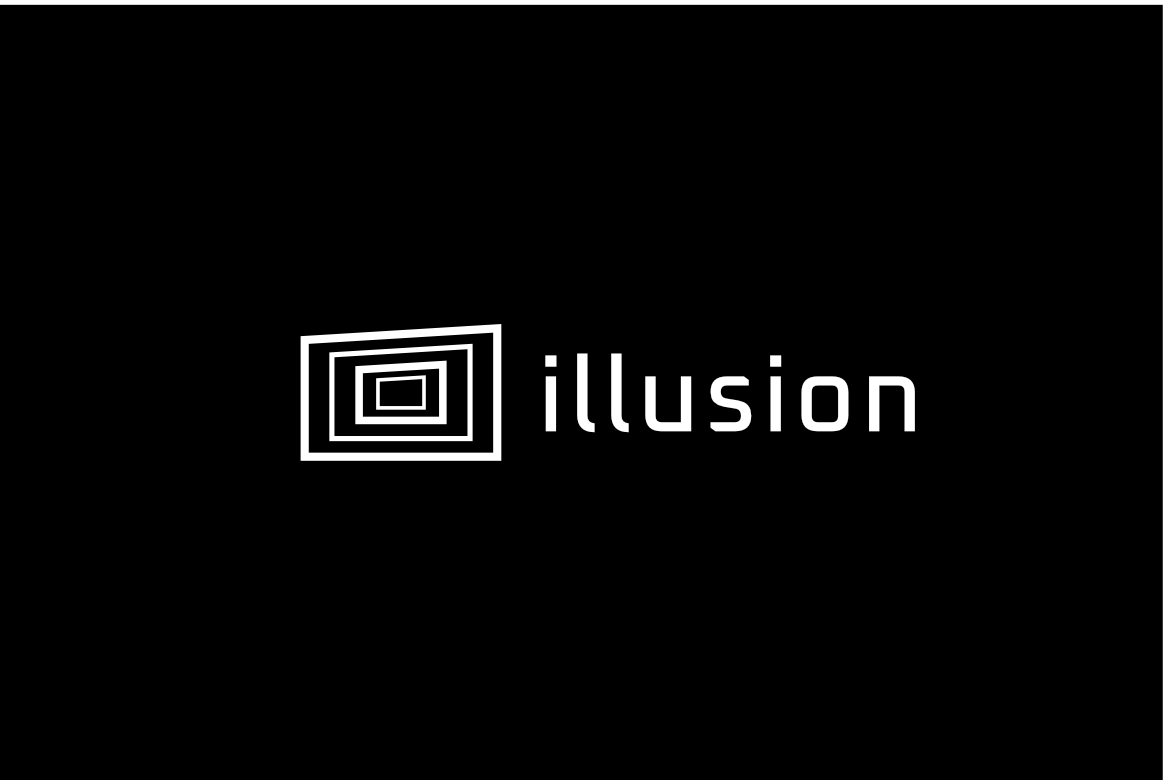 Illusion Box Line Dynamic Flat Logo