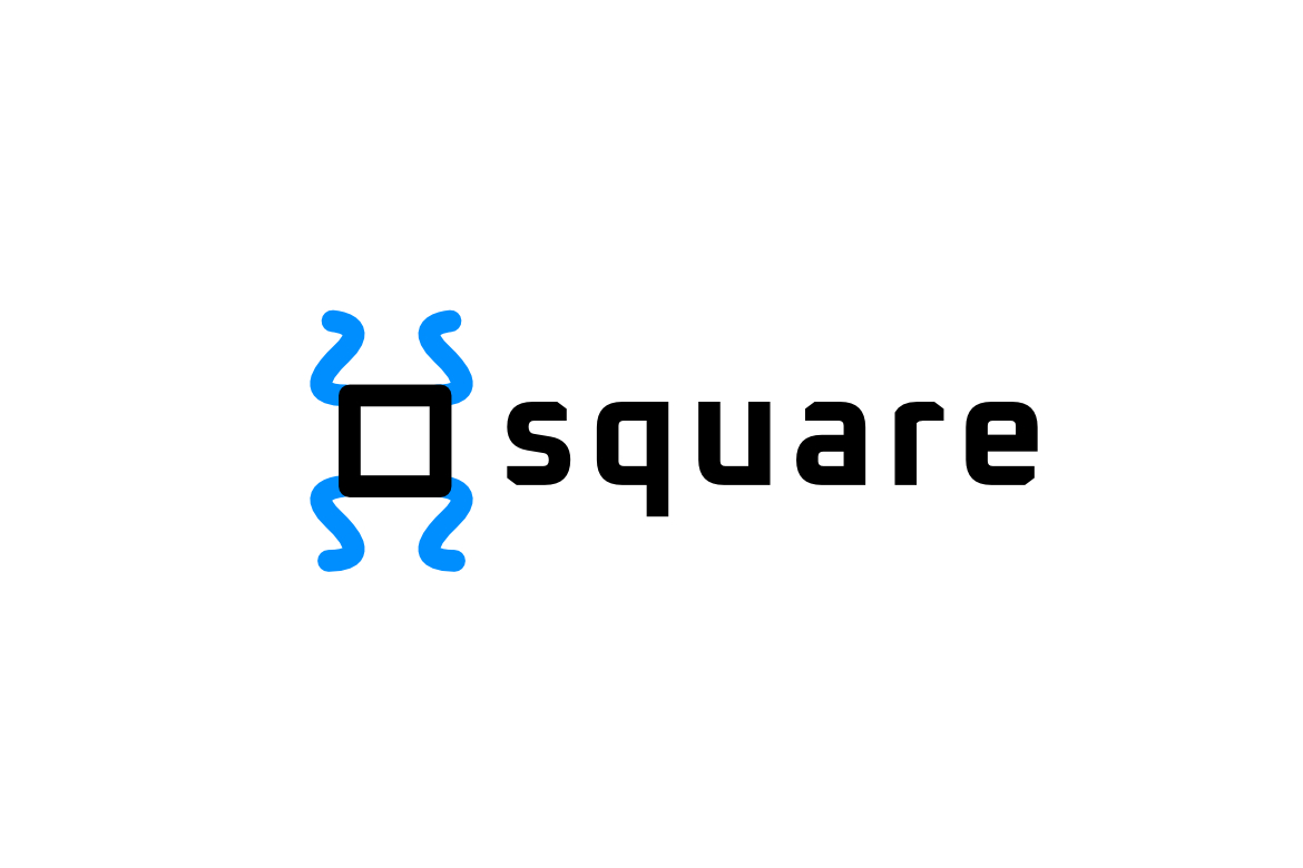 Letter S Square Dynamic Flat Logo