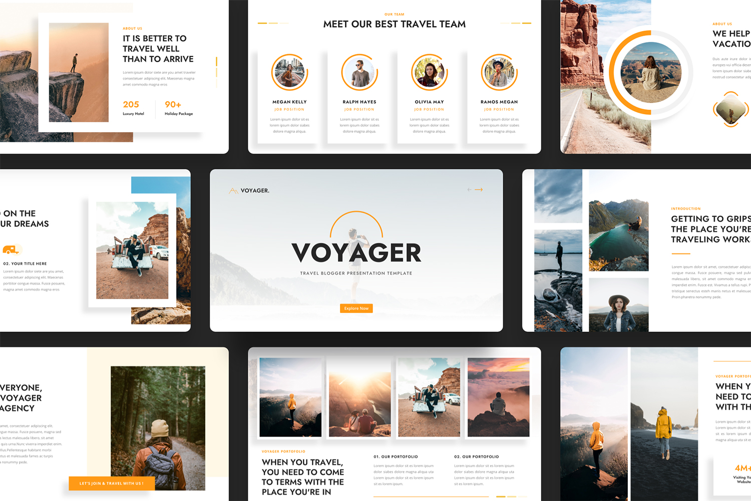 Voyager - Travel Blogger Keynote Template