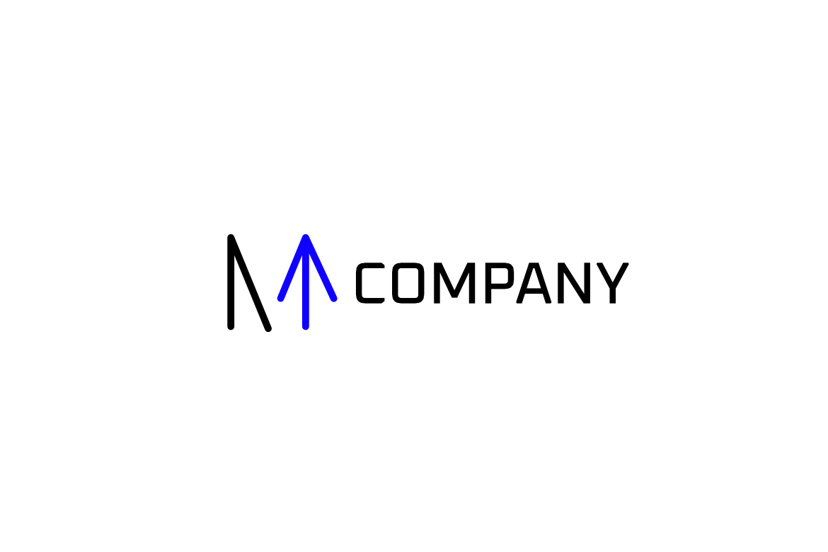 Letter M Arrow Dynamic Logo