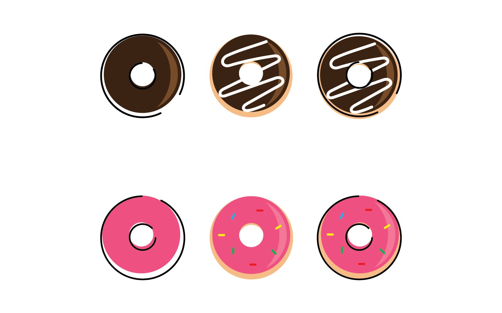 Donut Vector Illustration V6