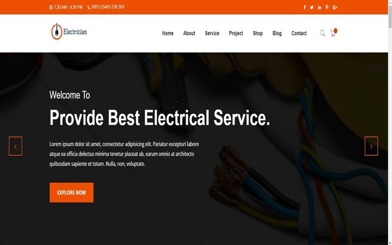 Electric : Electrician & Repairing HTML Template