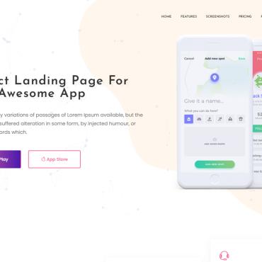 App Bootstrap Landing Page Templates 258234