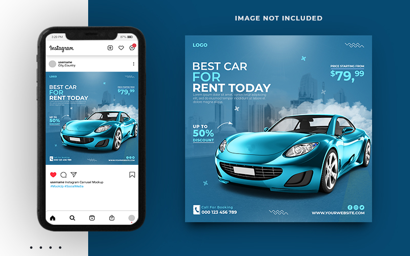 Rental Car Social Media Instagram Post