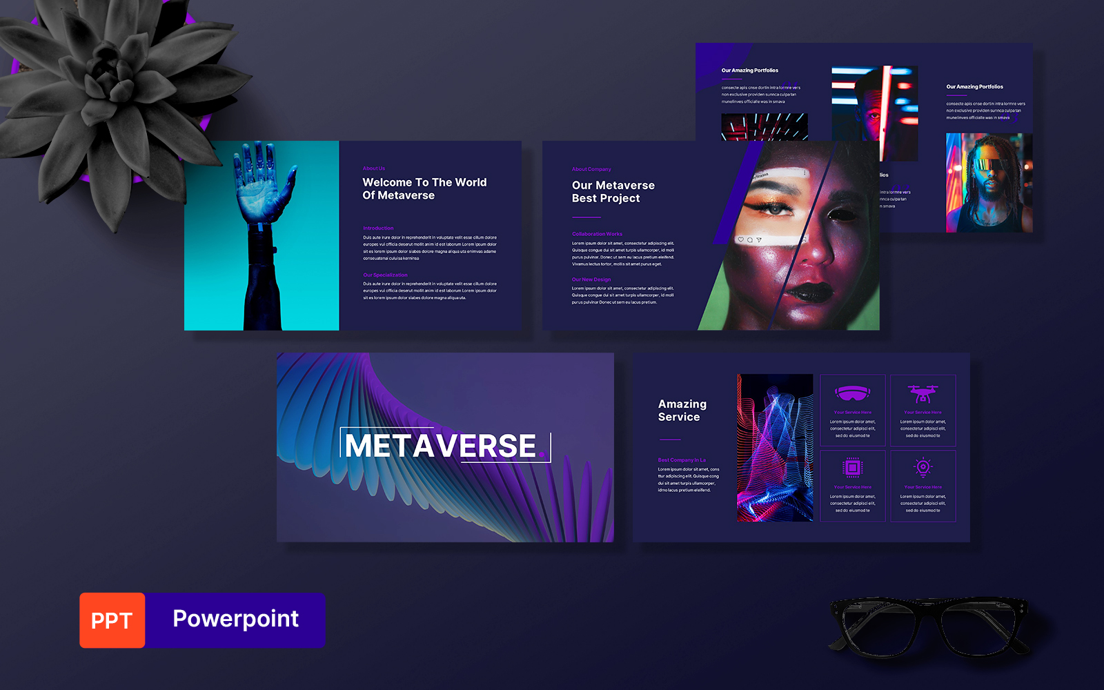 Metaverse And Virtual Reality Powerpoint