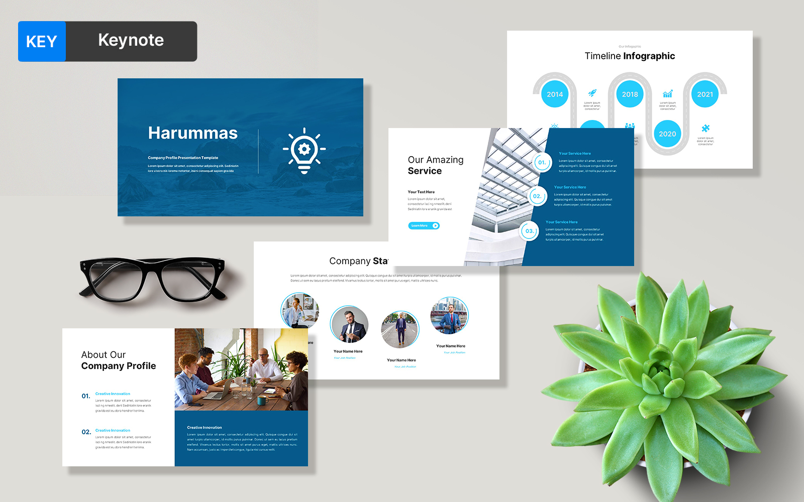 Harummas Business Keynote Template