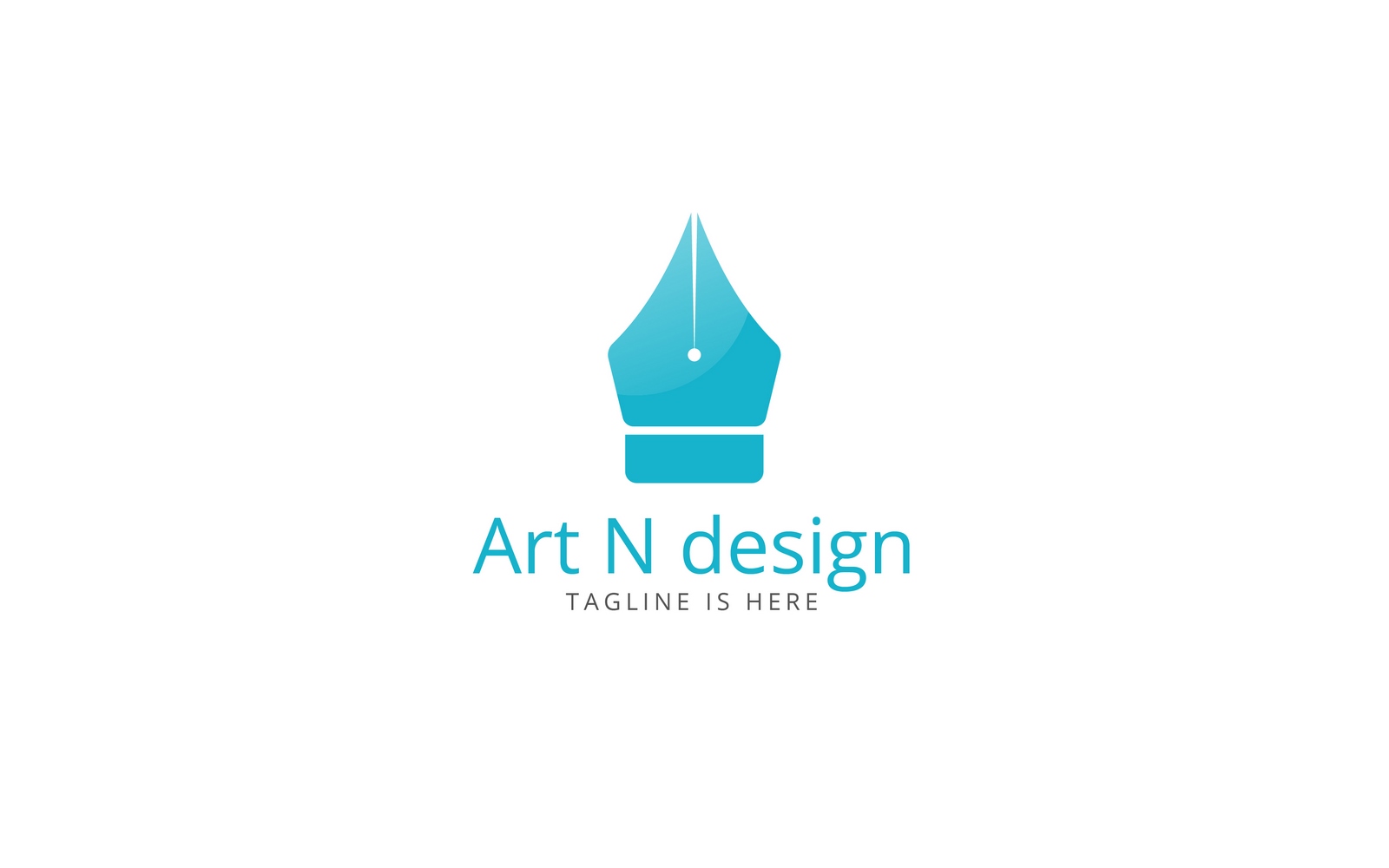 ART & Design PEN Nib Logo Template