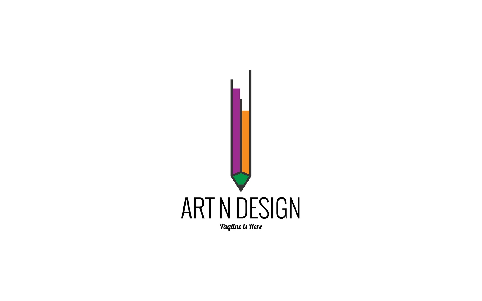 ART & Design Pencil Logo Template