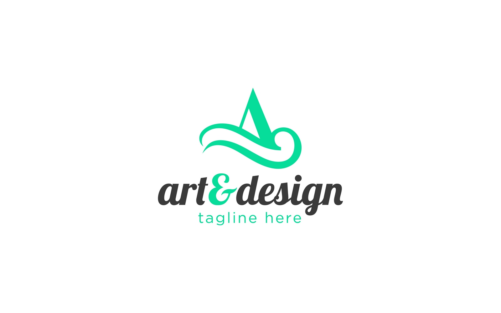 ART & Design A letter Logo Template