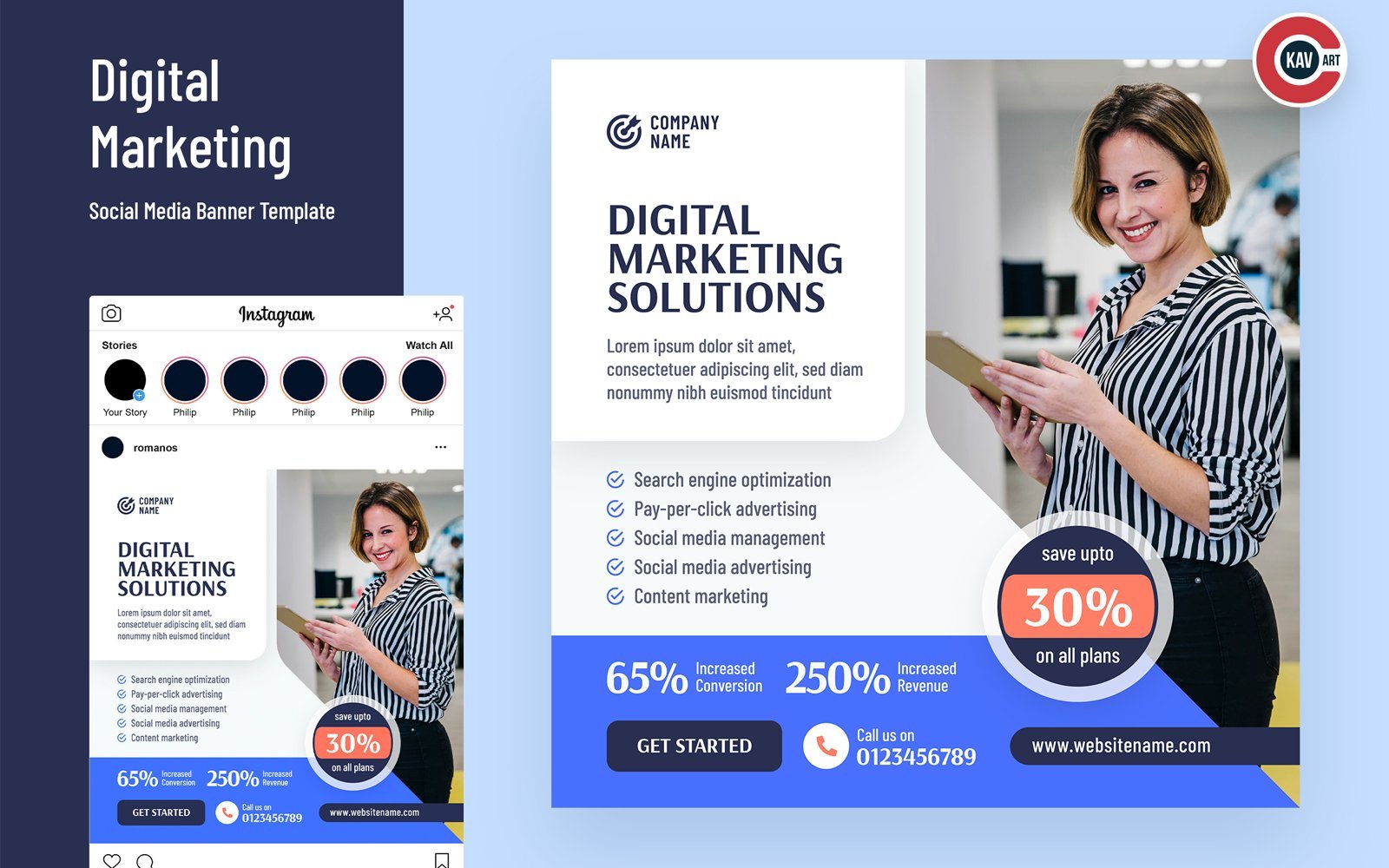 Digital Marketing Social Media Banner - 00247