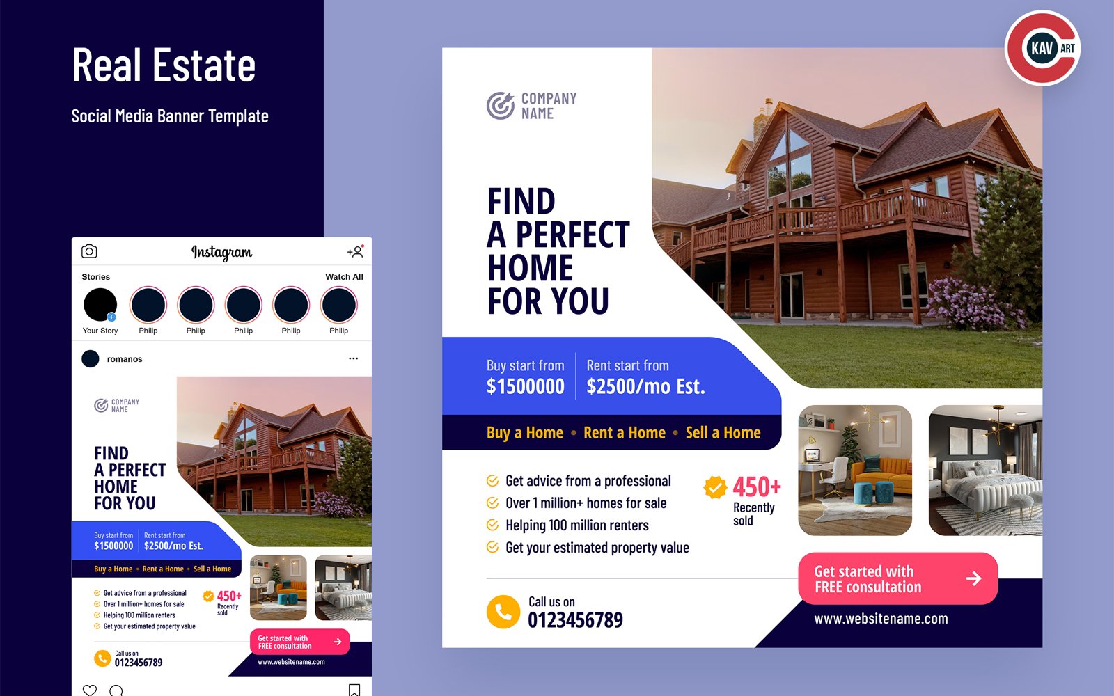 Real Estate Social Media Post Template - 00251