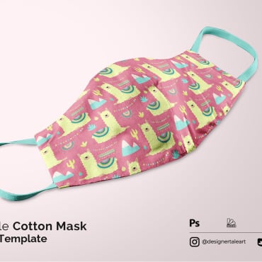 Cotton Mask Product Mockups 258834