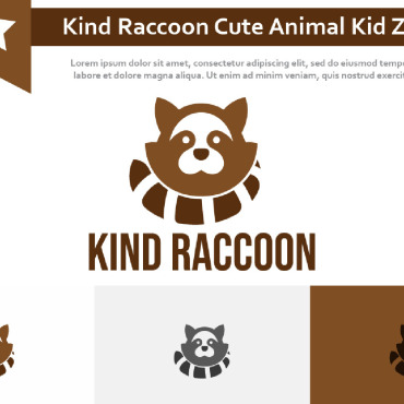 Raccoon Cute Logo Templates 258900
