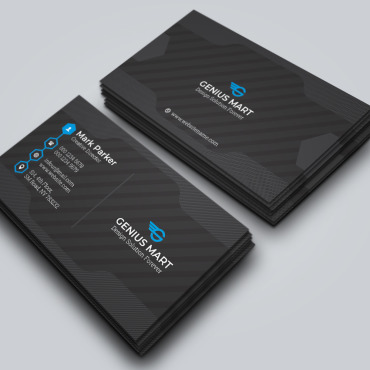 Black Blue Corporate Identity 258960