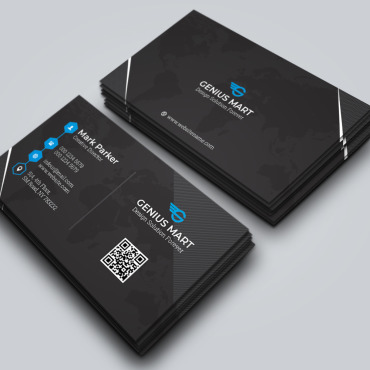 Black Blue Corporate Identity 258968