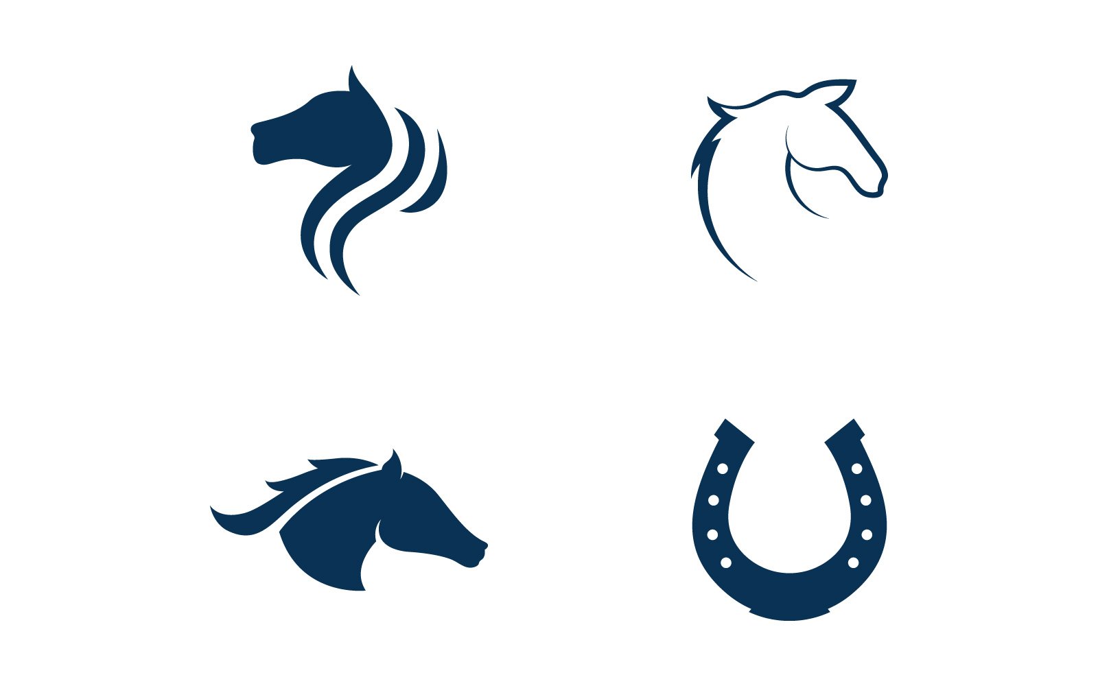Horse Vector Logo Design Template V5