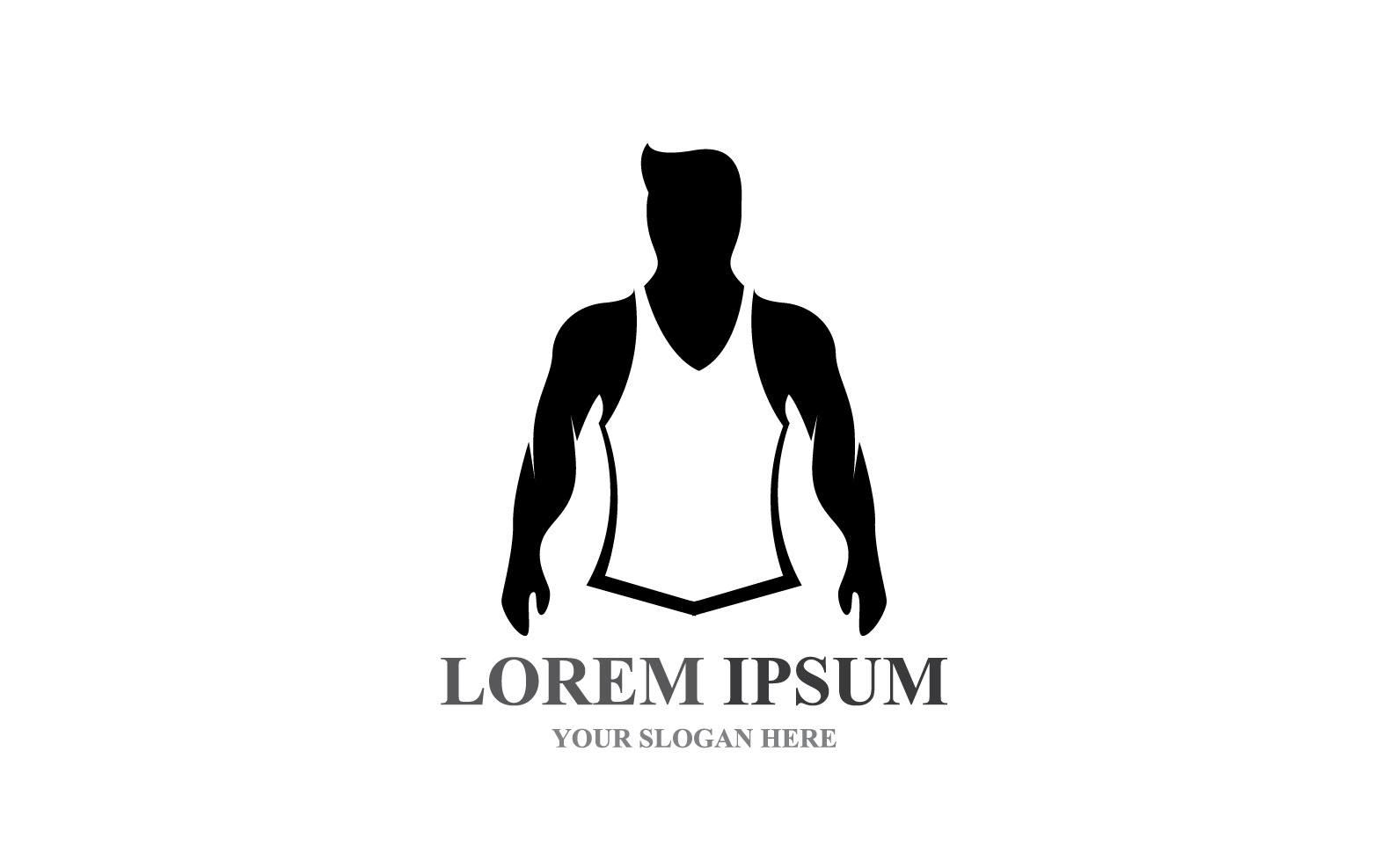 Sport Label  Gym Badge  Fitness Logo Design V1