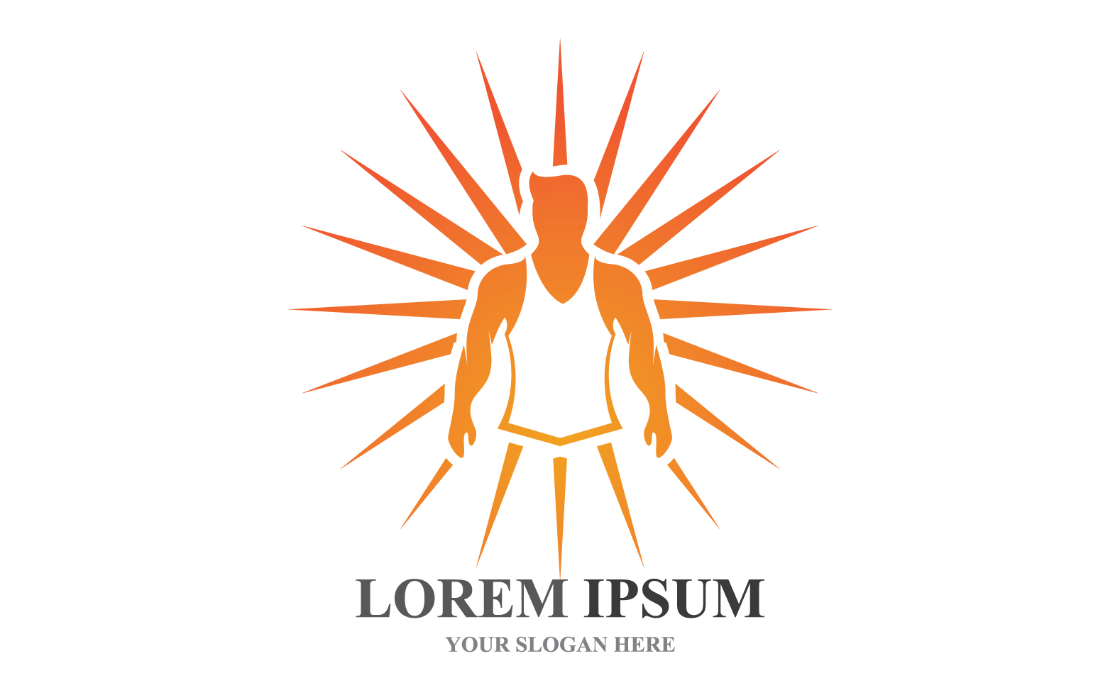 Sport Label  Gym Badge  Fitness Logo Design V10