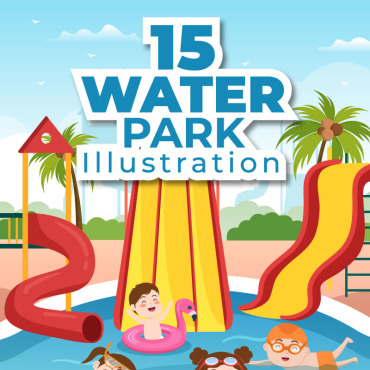 Water Park Illustrations Templates 259392