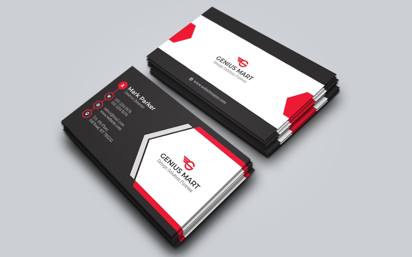 Corporate Business Card Template 77