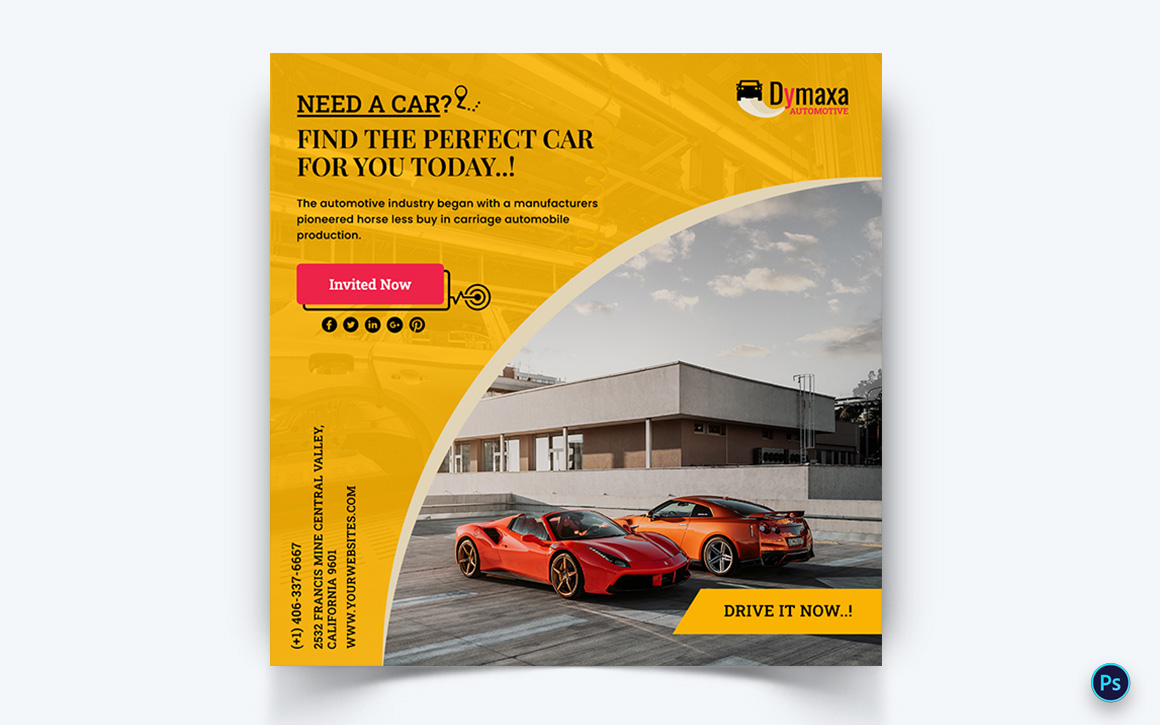 Automotive Social Media Instagram Post Template-03