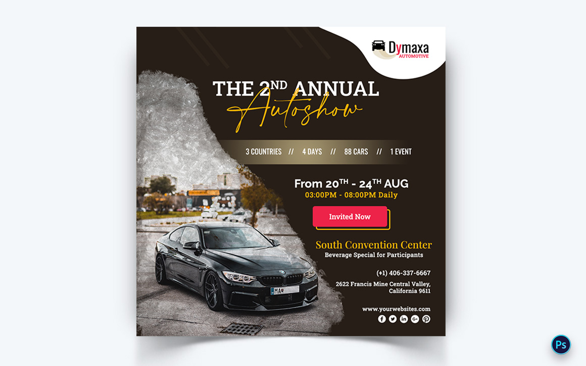 Automotive Social Media Instagram Post Template-09