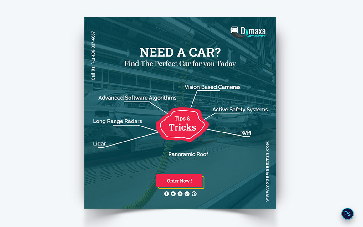 Automotive Social Media Instagram Post Template-11