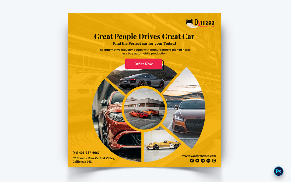 Automotive Social Media Instagram Post Template-14