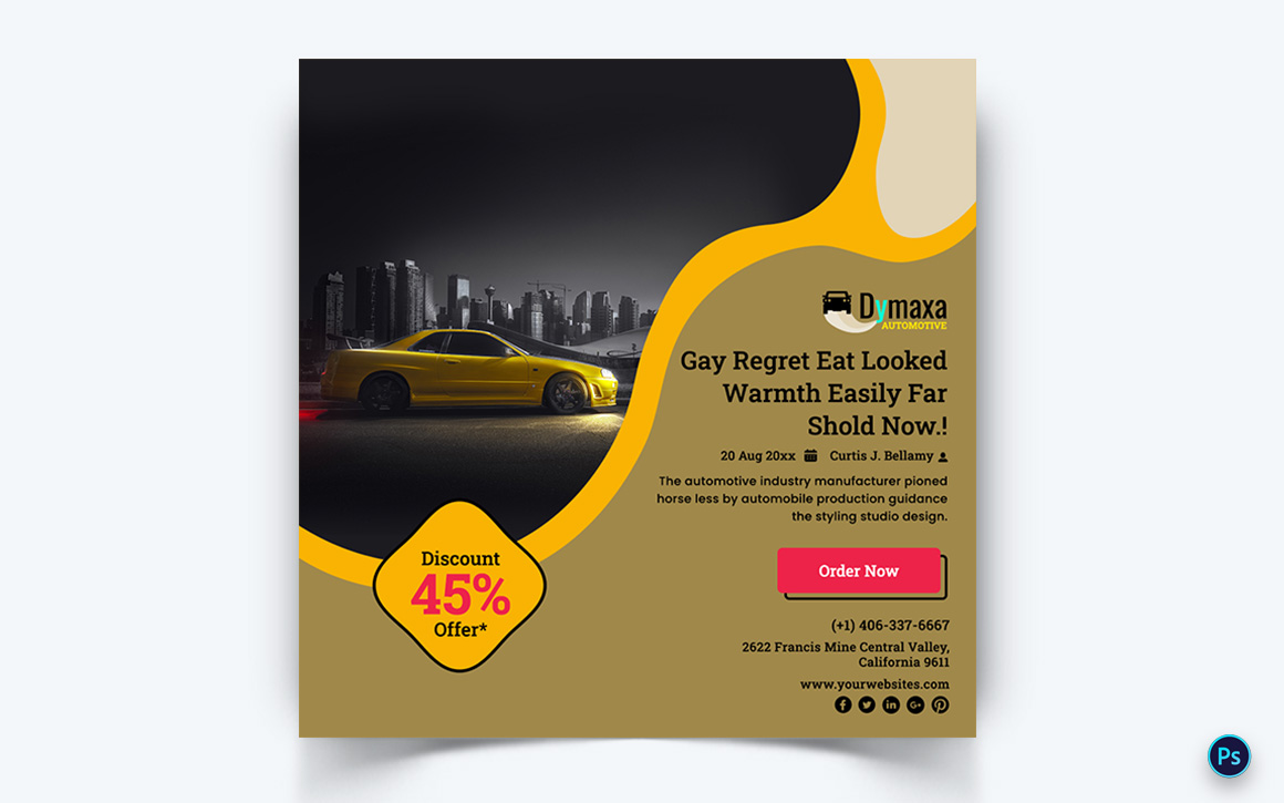 Automotive Social Media Instagram Post Template-15