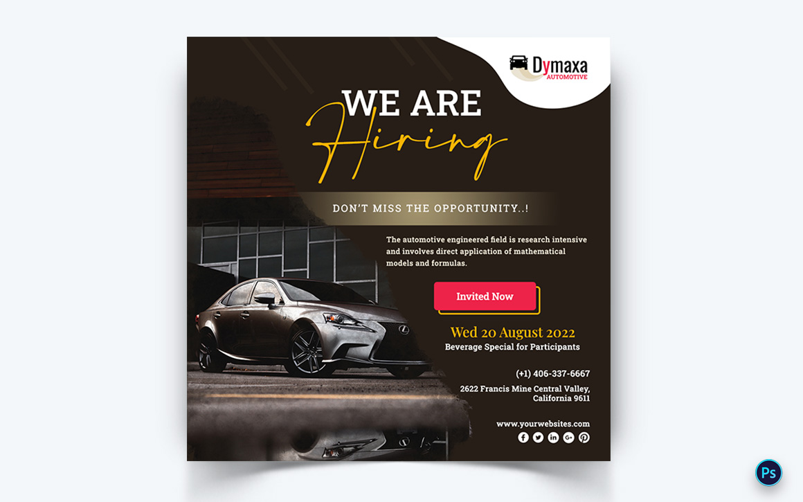 Automotive Social Media Instagram Post Template-17