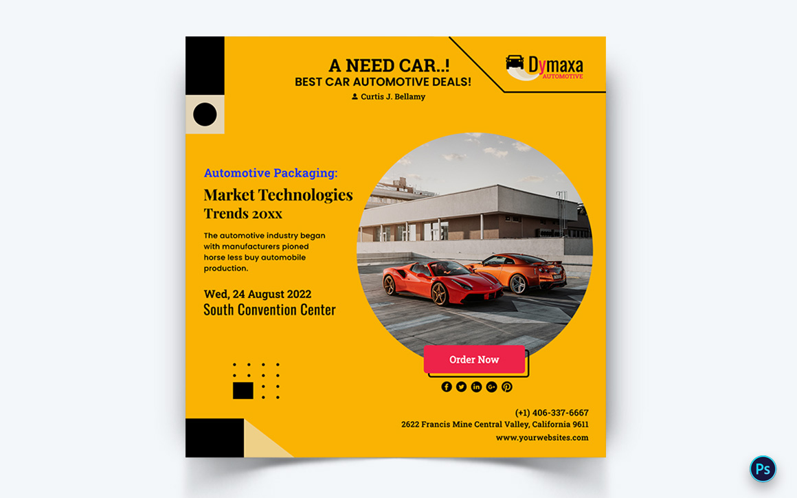 Automotive Social Media Instagram Post Template-18