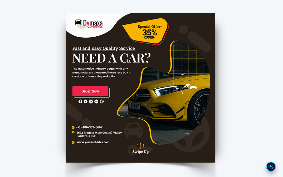 Automotive Social Media Instagram Post Template-20