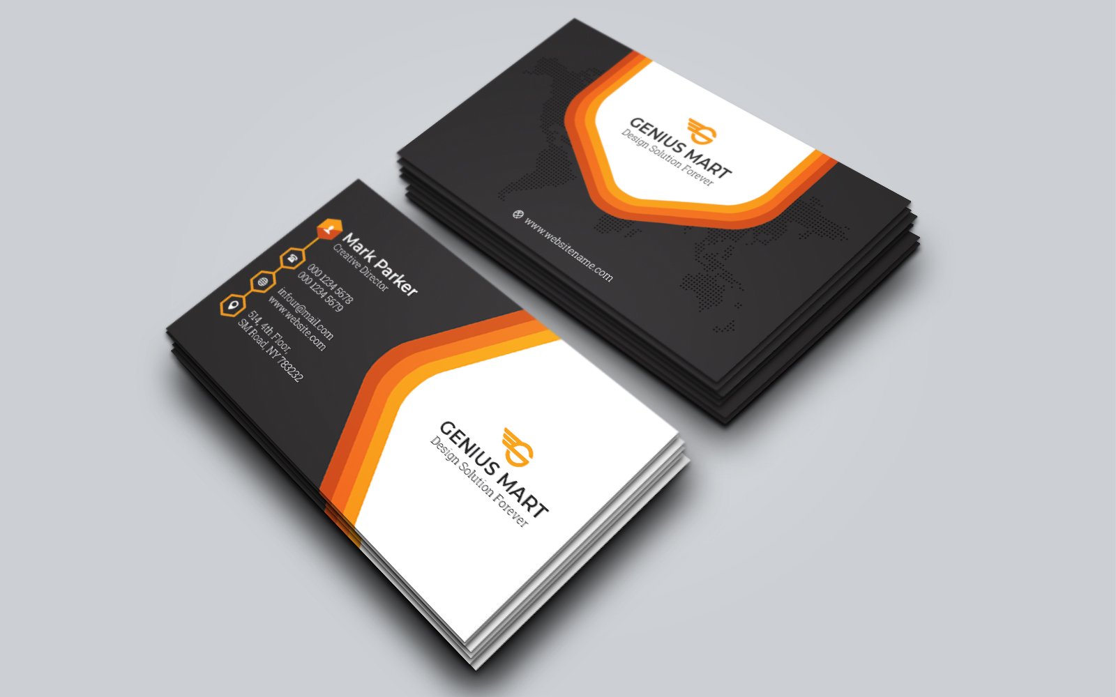 Corporate Business Card Template 102