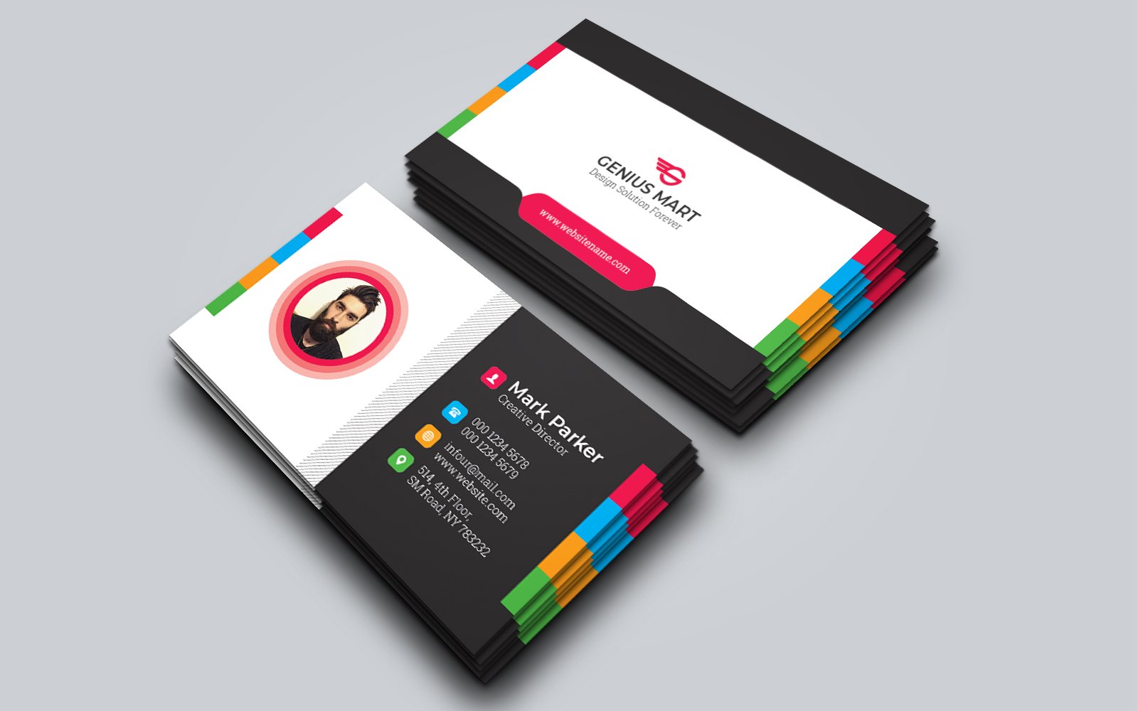 Corporate Business Card Template 104